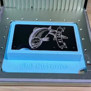 Xtool F1 Ridge Wallet Jig: PLA Plastic Minimalist Wallet Engraving