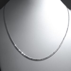 925 Sterling Silber Herringbone Halskette Made in Italy