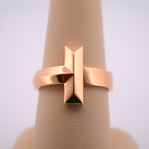 Bague Tiffany & Co T1 en or rose massif 18 carats
