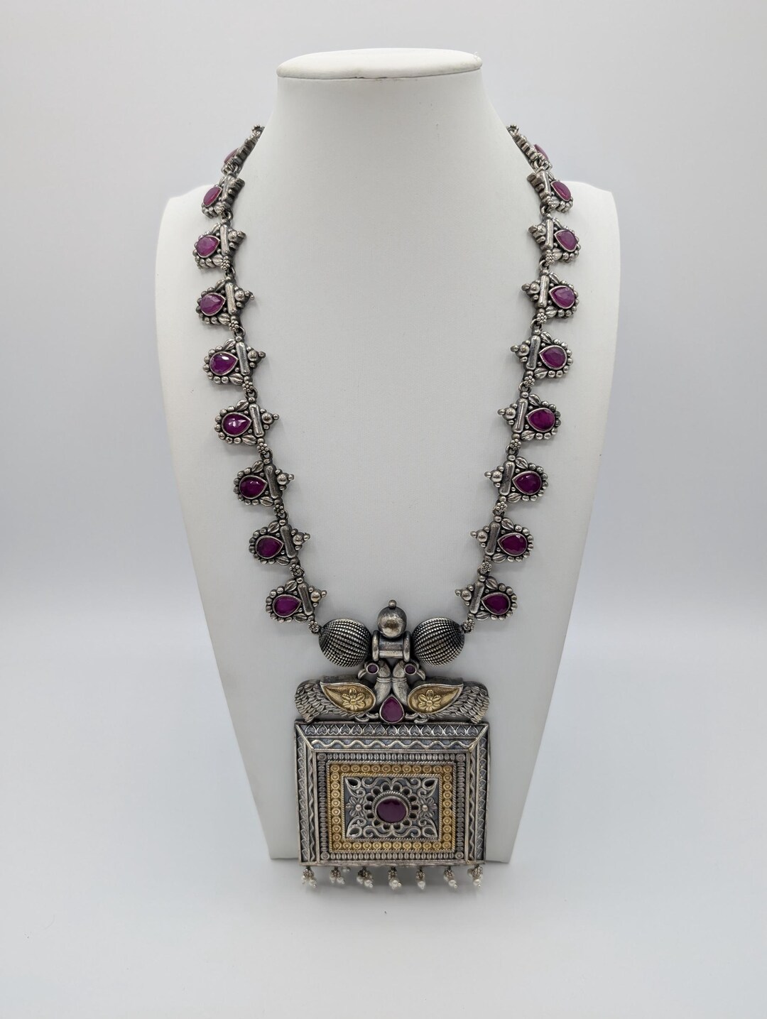 Amber Ambrosia Necklace Set Sabyasachi Inspired Fusion Indian Jewelry