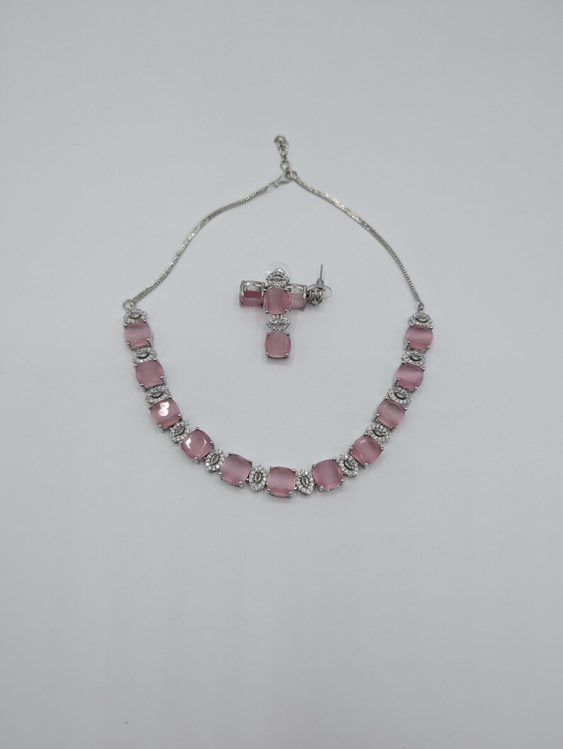 Eternal Diamond Shine Necklace Set Stone Sabyasachiinspired Elegance