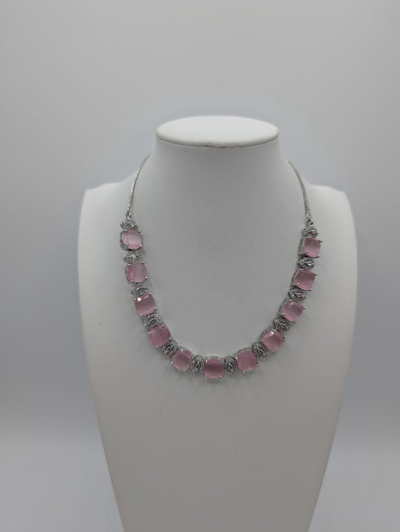 Eternal Diamond Shine Necklace Set Stone Sabyasachiinspired Elegance