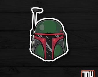 Boba Fett - Star Wars Illustrated Vinyl Sticker