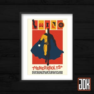 Donnerschläge - Vintage Style Poster Print