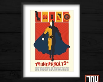 Thunderbolts - Vintage Style Poster Print