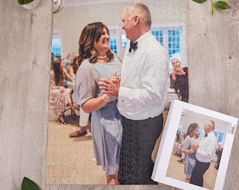 Personalized Wooden Photo Puzzle for Couple,Custom Couple Portrait Puzzle from Your Own Picture,Gift for Him/Husband,Valentine's Day Gifts