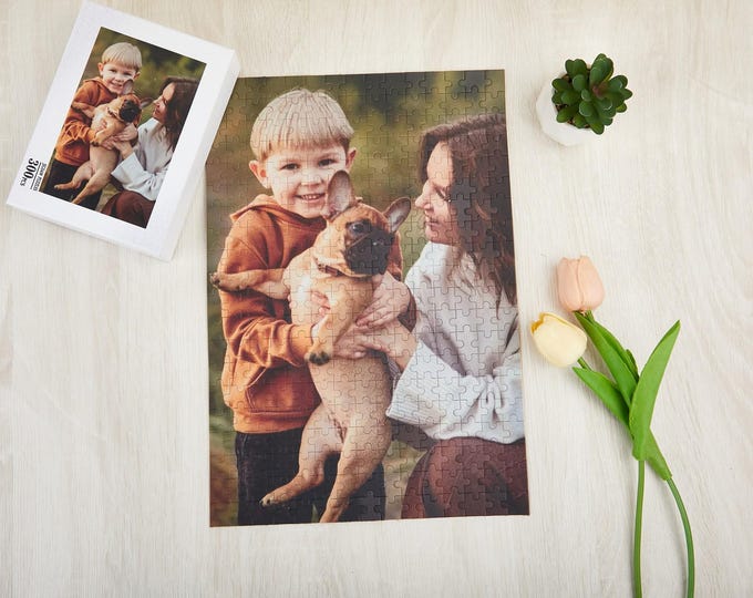 Personalized  Photo Puzzle,25-1000 Pieces Custom Puzzle,Picture Puzzles from Photo,Jigsaw Puzzle for Famliy,Puzzle Gifts,Mother's Day Gift