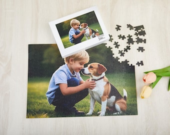 Personalized Puzzle with Your Photo,Custom Kids Photo Jigsaw Puzzles for Mom,25- 1000 Pcs Picture Puzzle,Gifts for Family,Mother's Day Gifts