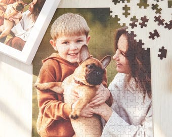 Personalized Photo Jigsaw Puzzle, 25- 1000 Piece Custom Puzzle, Wooden Photo Puzzle, Personalized Photo Gift, Family Keepsake