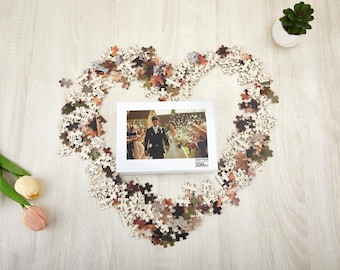 Personalized Picture Puzzle,Custom Wooden Jigsaw Puzzle, Picture Gift Idea,Photo puzzle for Wedding Anniversary,Gift for Her, Wedding Gifts