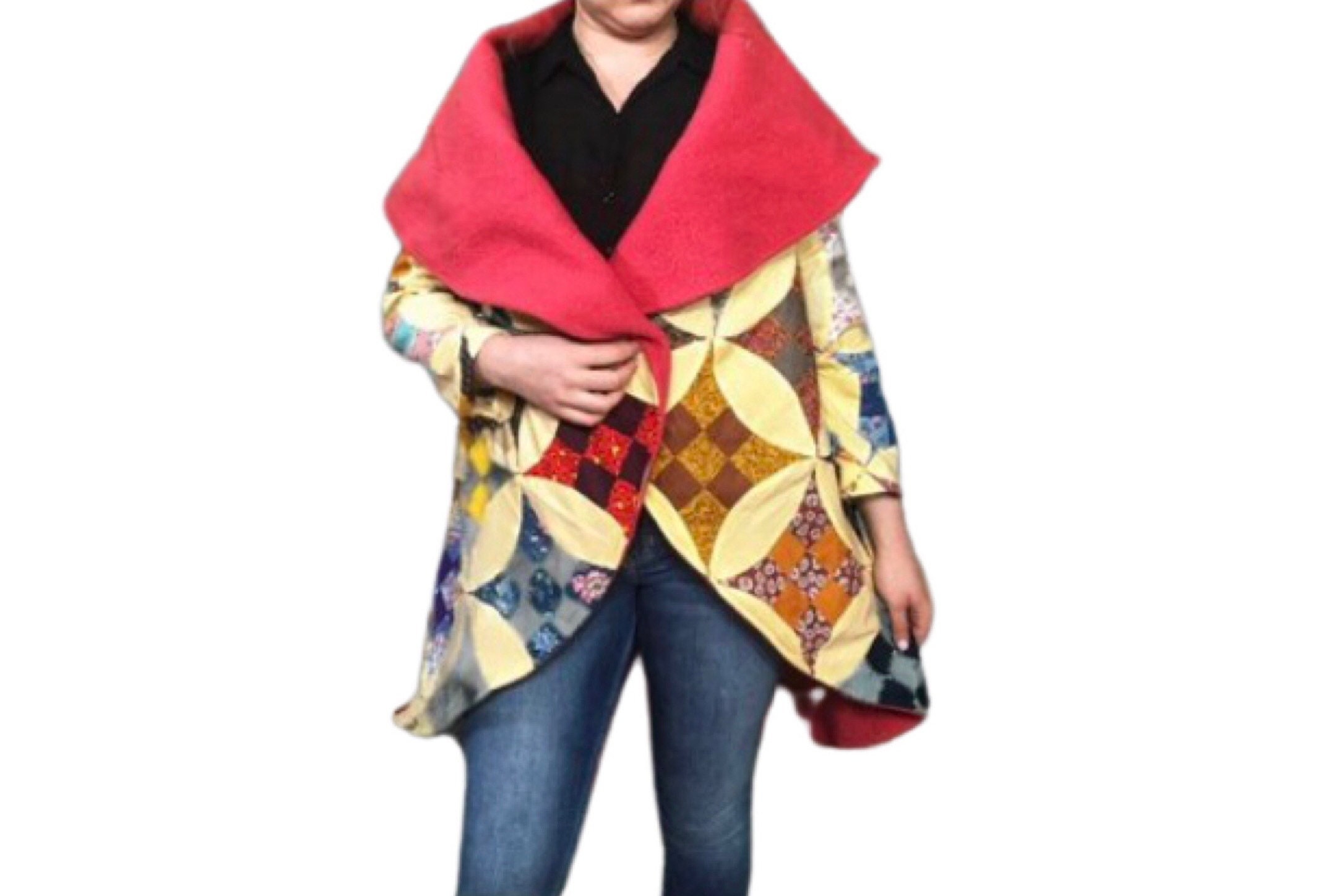 FACETASM WOOL SHAWL COLLAR COAT - greatriverarts.com