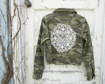 Med Peint Mandala Camo Jacket ThreadSmart