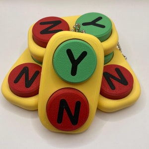Yes/No Clicker Fidget Toy - Bluey-Inspired, Fun Stress Reliever, Clicker Game for Kids & Adults