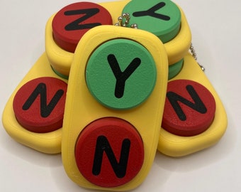 Yes/No Clicker Fidget Toy - Bluey-Inspired, Fun Stress Reliever, Clicker Game for Kids & Adults