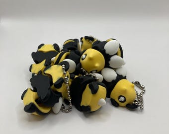 Bee Keychain - Cute mini bee - 3D printed