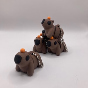 Mini capybara Keychain - Cute mini capybara - 3D printed