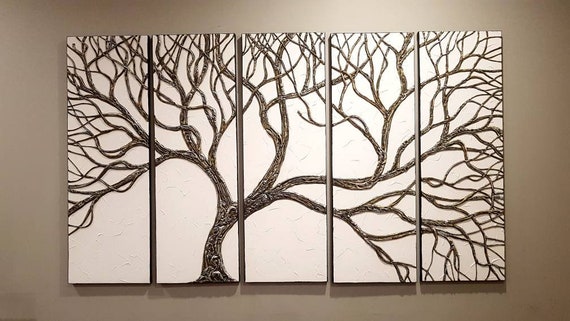 洋書 The art of wood and tone Tree Painting Sculpted Wood Textured 3D Original Art One of