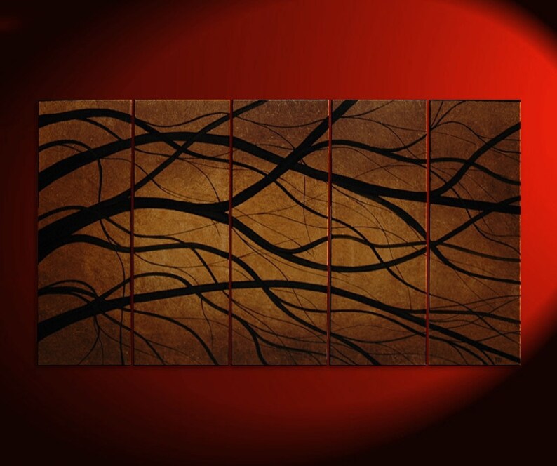 HUGE Tree Branch Painting Modern Abstract Original Art Large Etsy
