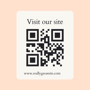 Custom QR Code Widget for Small Business Marketing (Digital Download