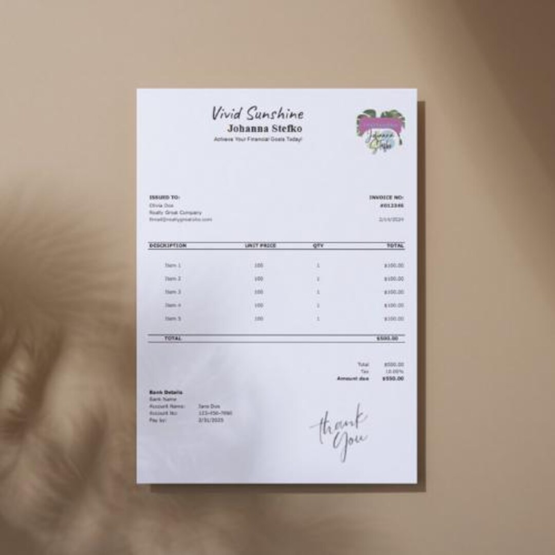 Invoice Tracker Google Sheets Template: Editable Spreadsheet (PDF ...