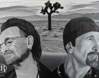 Traum unter dem Wüstenhimmel - Original 24 &quot;x 36&quot; - Öl auf Leinwand