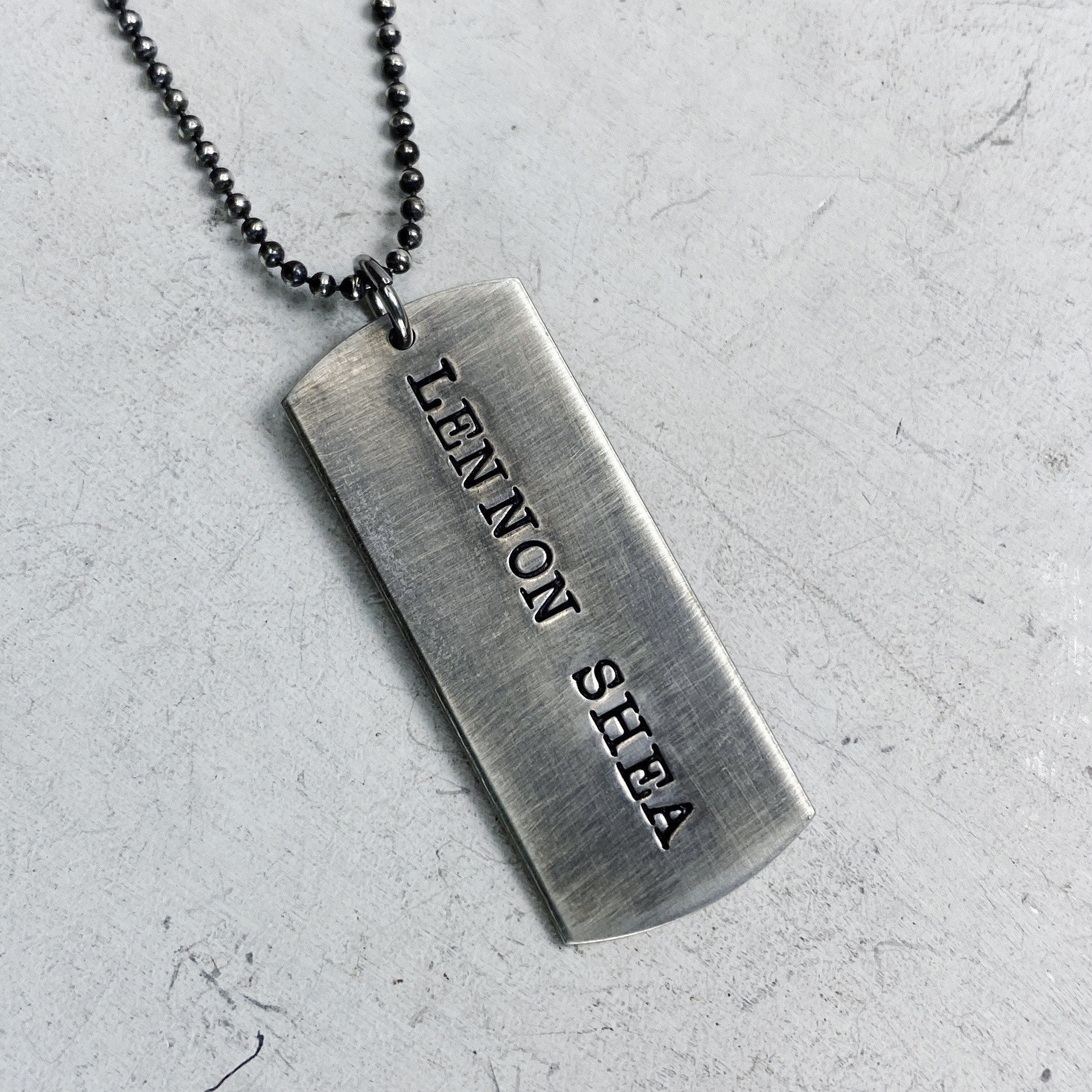 silver950 【2枚組】dog tag handmade silver950 【2枚組】dog tag handmade