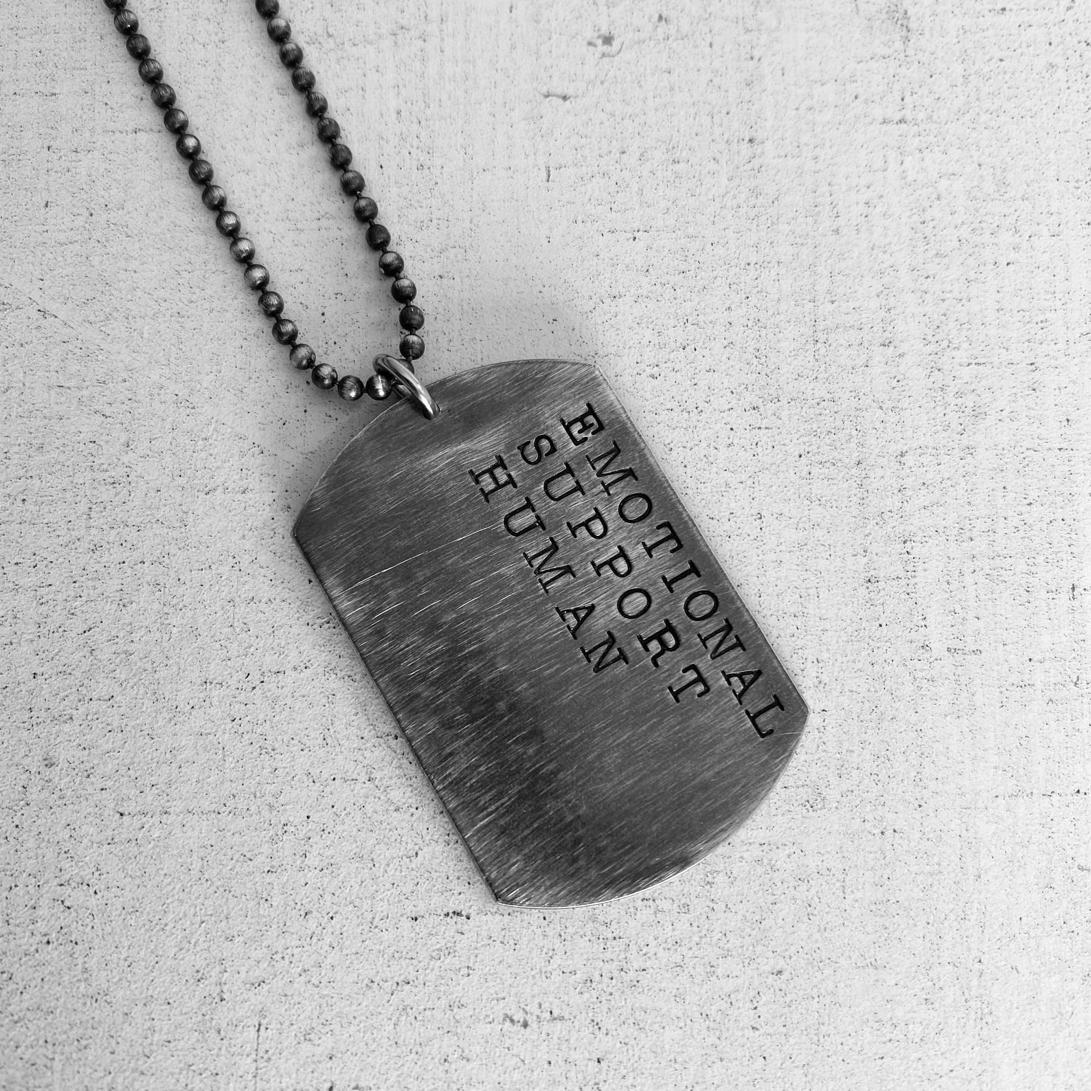 Dog Tag Necklace Handmade Sterling Silver Dog Tags Necklace Etsy