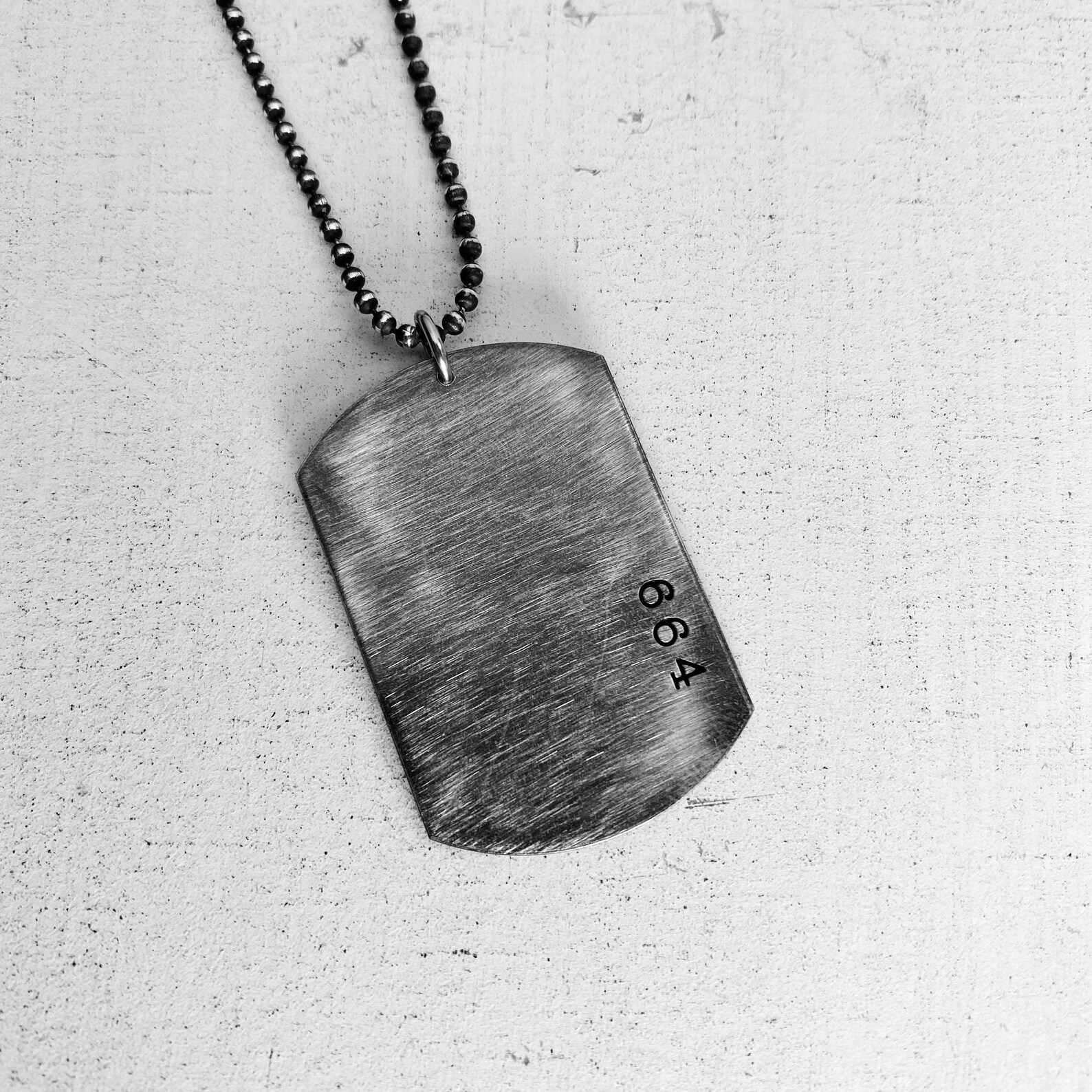 Dog Tag Necklace Handmade Sterling Silver Dog Tags Necklace Etsy