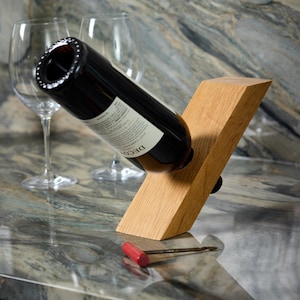 Wine Bottle Holder, Display for Wine, Wooden Bottle Storage, Wine Organizer for Kitchen, Housewarming Gift, Hostess Gift for Wine Lover