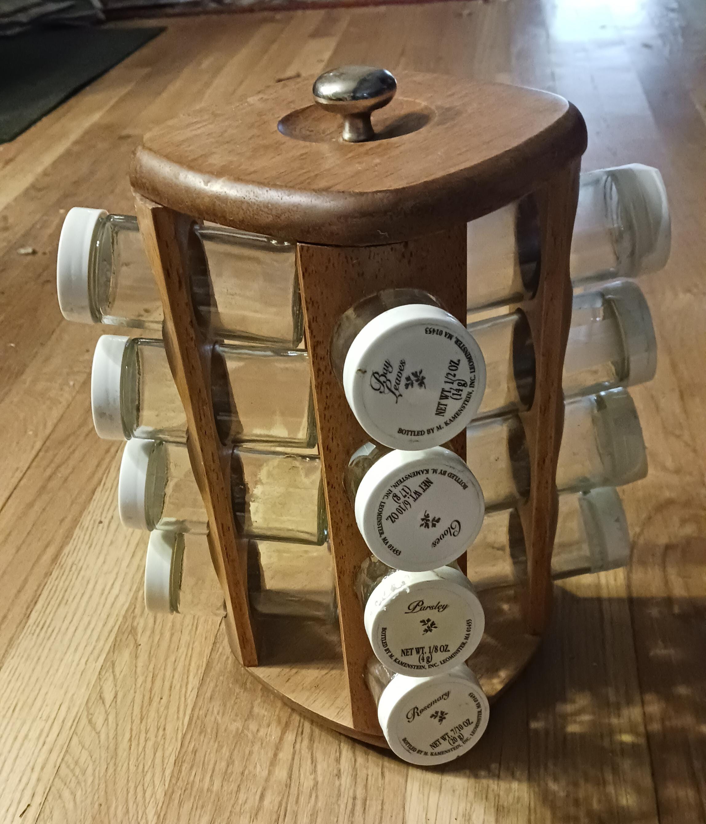Kamenstein 16 Spice Jar Revolving Rack Space Saving Etsy