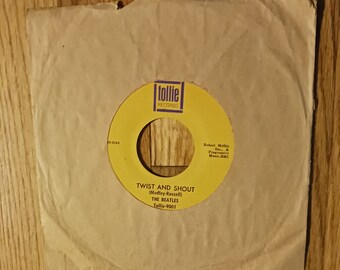 ERROR Beatles 45-First Pressing-Twist and Shout (titled on both sides) 1964-Tollie Records #9001-A+ RARE- Retail 1350-Orig.sleeve-Orig.Owner
