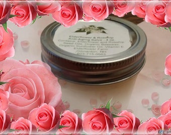 Elderflower & Rosehip Seed Oil Face Cream - 2 oz or 4 oz. jar -light Hyacinth scent