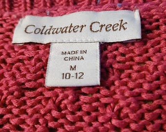 Coldwater Creek Women's Pink Summer knit top - Size Large - A++
