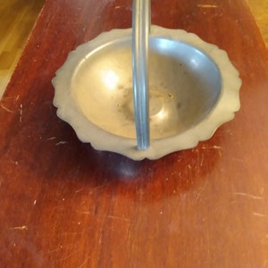 Vintage Pewter bowl with handle - Marked &quot;Genuine Pewter BW 41&quot;