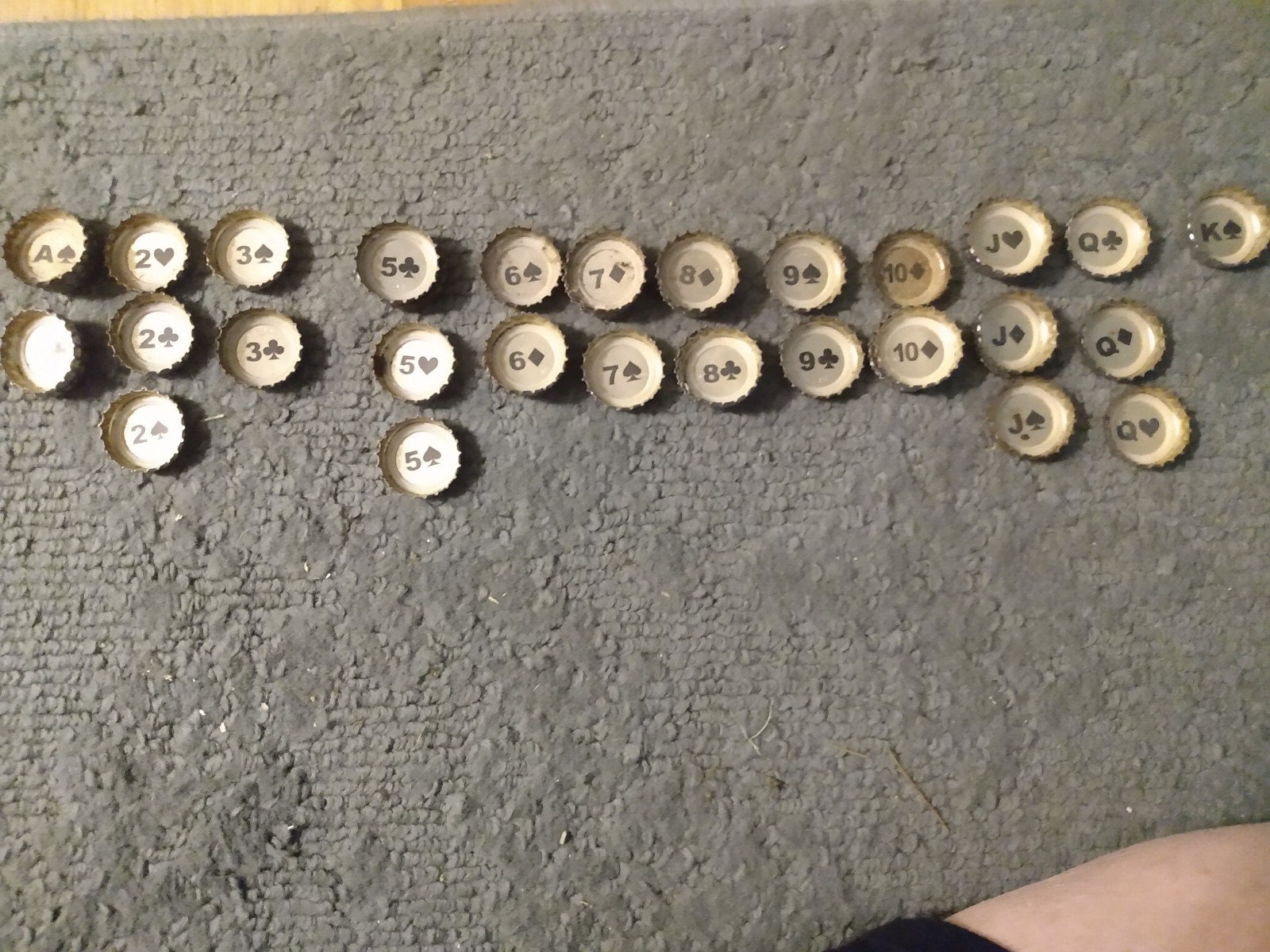 Pabst Blue Ribbon Beer bottle cap card game Etsy