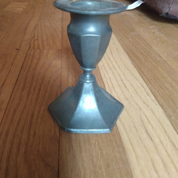 E.G. Webster Pretty silver plated candlestick - 1800's