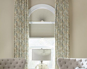 2 NEW Arch shape Blinds -American Blinds-NIB (new in box) Double cell black-out (Plum Mauve)-Retail 248.99 each-can be purchased separately