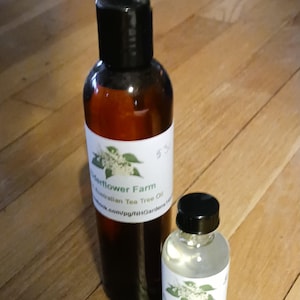 Australian Tea Tree Oil- 2 oz- by Elderflower Farm