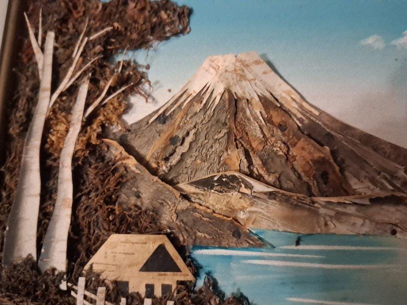 木製フレーム ガラス付き 縦長 M.Fuji Mt Fuji Frame - Etsy