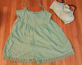 NEW Pretty Green Romper with Matching Sports Bra - Size Large 14