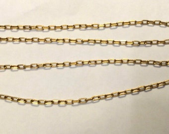 14K GF Chain Necklace - 15" (30" diameter) Chain link - by Sweet -14.5g