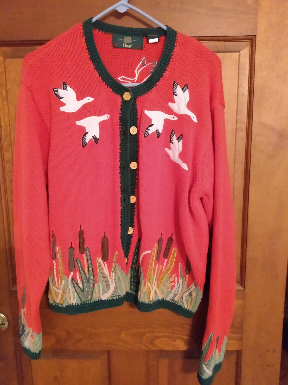 Gorgeous Orvis Geese Cattail Sweater 