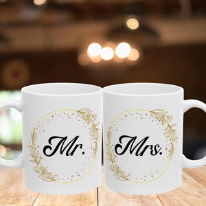 Mr et Mme mug wrap PNG, mari et femme mug Wrap, anniversaire 11 oz mug PNG, conception de tasse de couples, mariée et le marié mug Wrap, téléchargement numérique