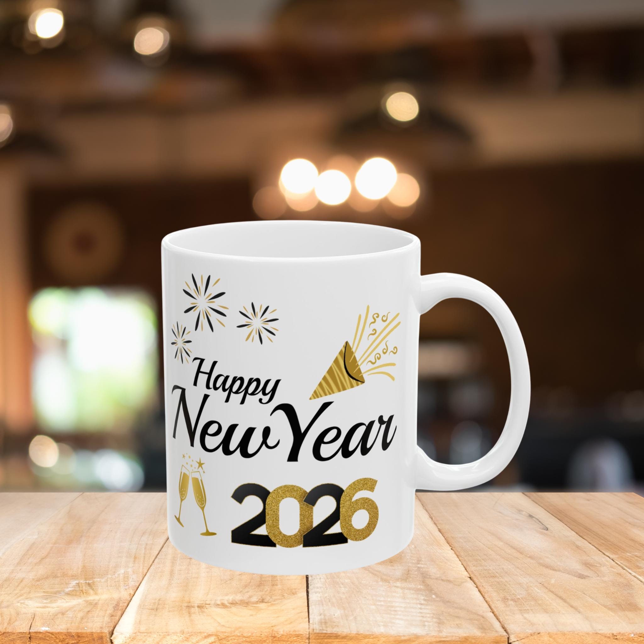 Happy New Year 2026 Mug Design: Newyear Sublimation Mug PNG SVG