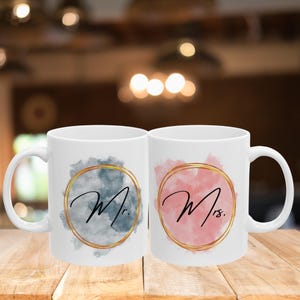 Emballage de tasse de M. et Mme PNG, tasse de mari et femme PNG, emballage de tasse d'anniversaire de 11 oz, emballage de tasse de mariage. conception png des mariés, téléchargement numérique