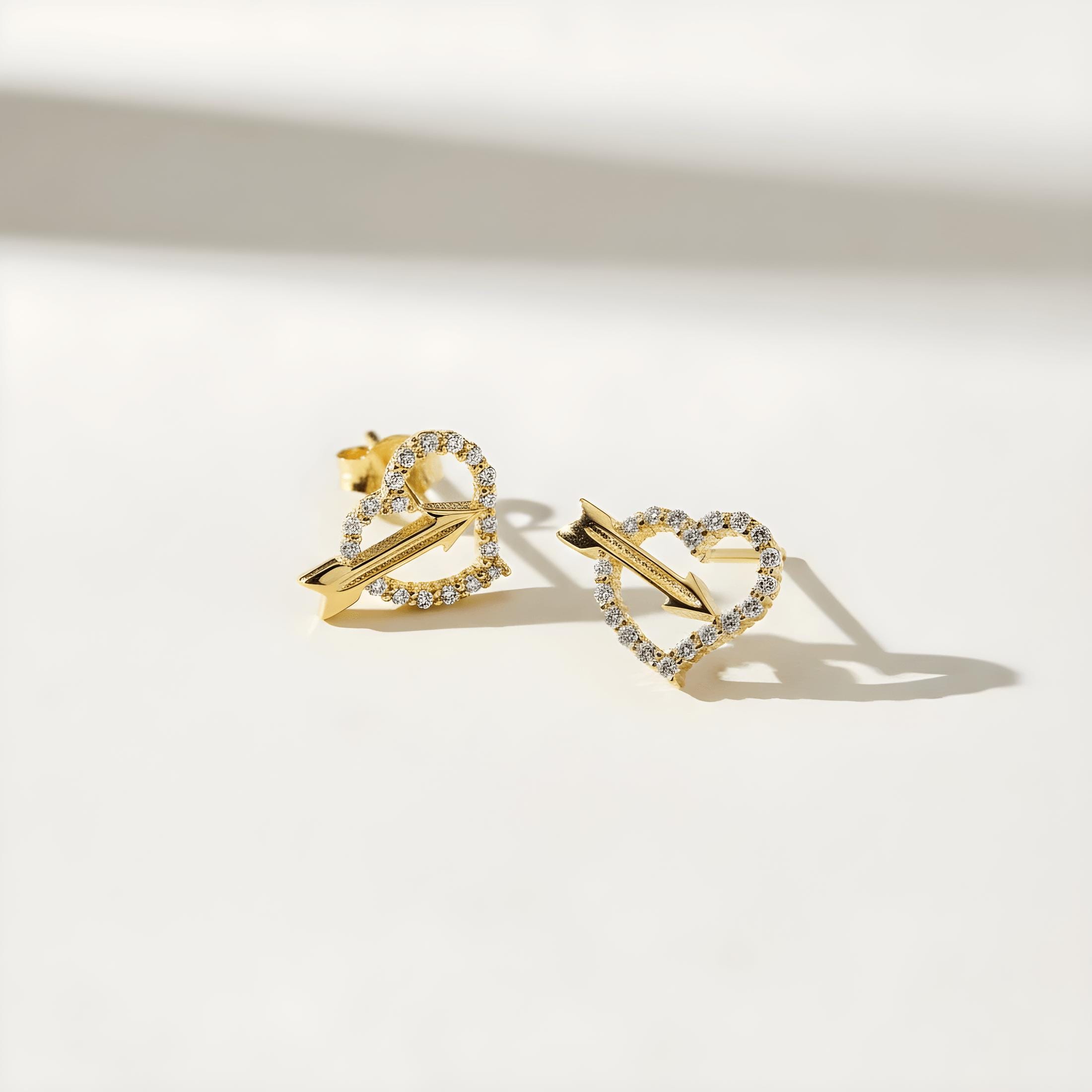 Orecchini A Perno Donna Cuore Infinito In Argento 925 Con Zirconi - Regalo Compleanno, Natale