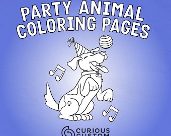 Party Animal Coloring Pages