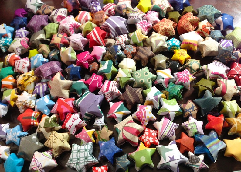 1,000 Origami Lucky Stars Crammed into a Small Flat Rate Box image 6