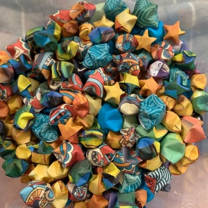 1,000 Origami Lucky Stars Crammed into a Small Flat Rate Box image 7