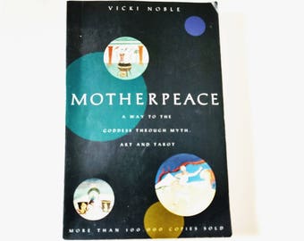 Motherpeace Round, Tarot Deck Guidebook, by Vicki Noble devination reading the Round Cards Goddess through myth art and tarot